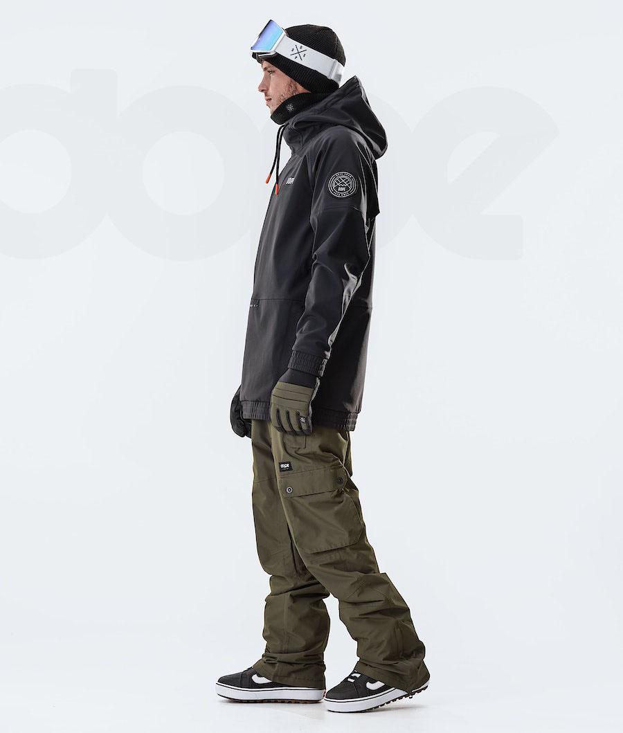 Black Men's Dope Rogue Snowboard Jackets | NZ_D2219