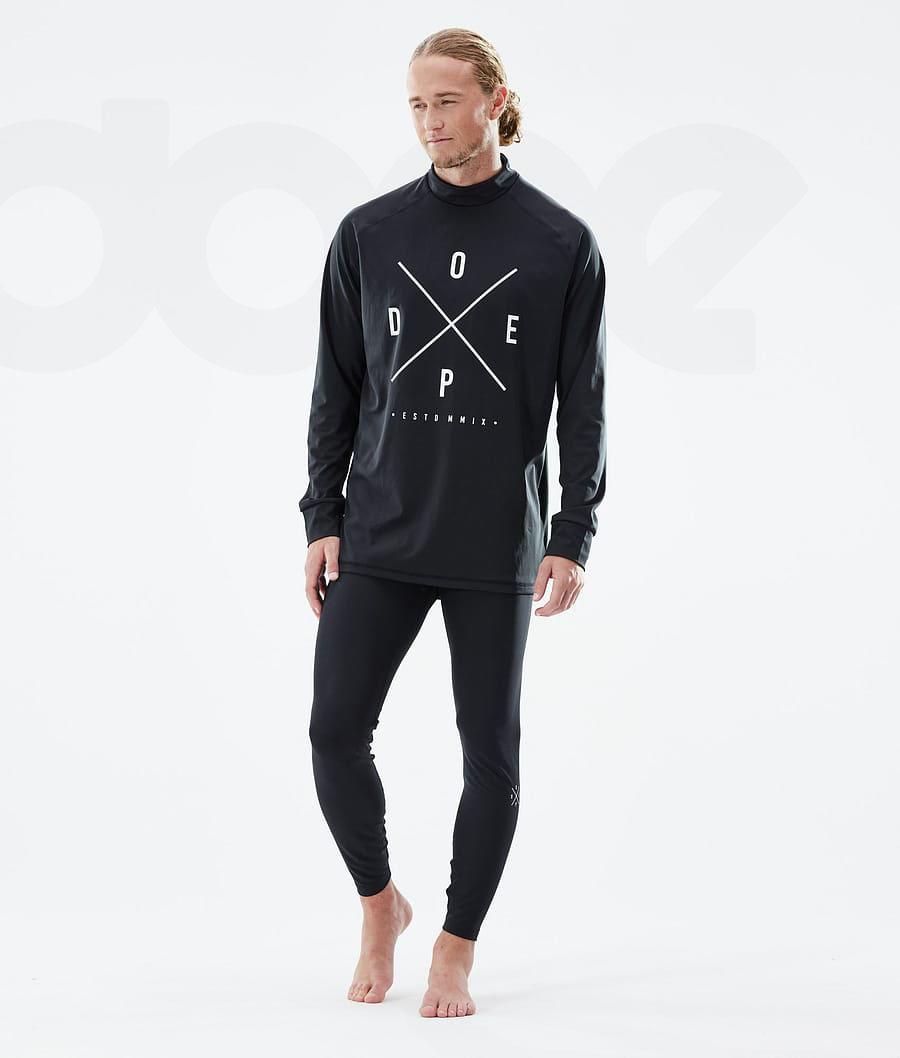 Black Men's Dope Snuggle Base Layer Pants | NZ_D1179