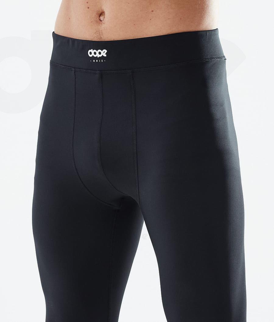 Black Men's Dope Snuggle Base Layer Pants | NZ_D1179
