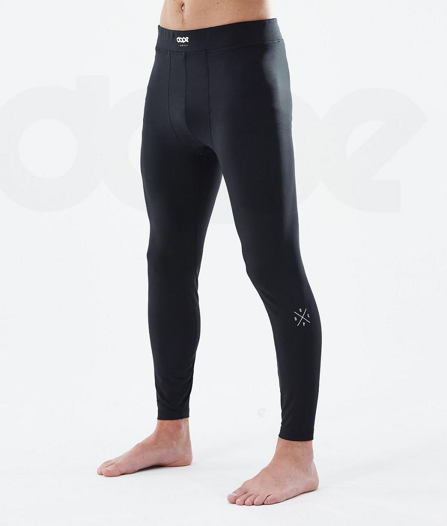 Black Men\'s Dope Snuggle Base Layer Pants | NZ_D1179
