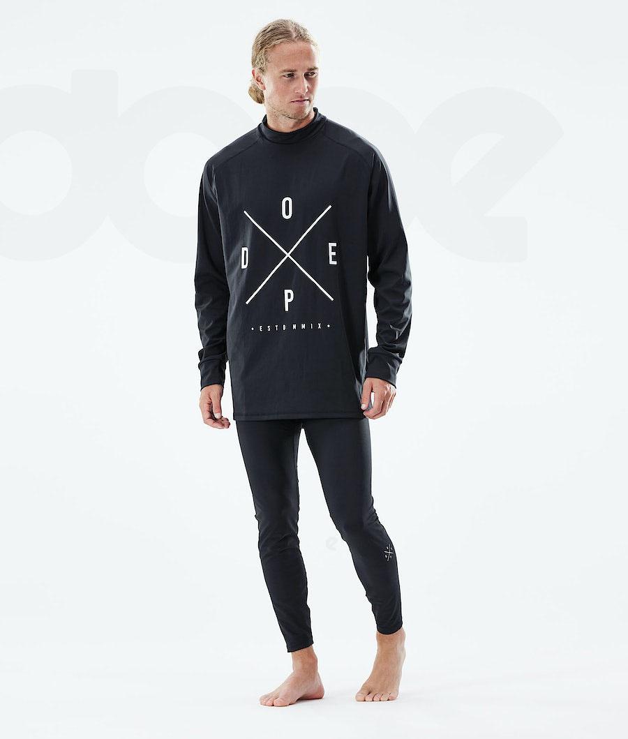 Black Men's Dope Snuggle Base Layer Pants | NZ_D1889