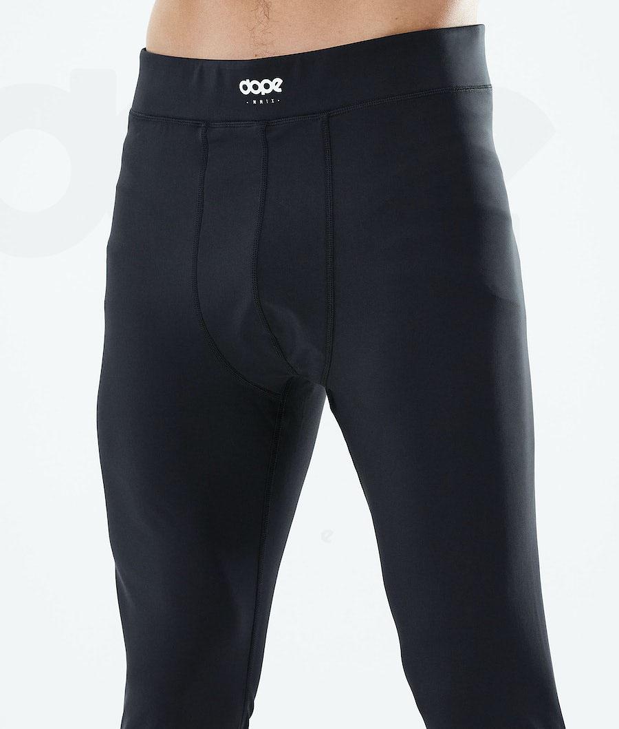 Black Men's Dope Snuggle Base Layer Pants | NZ_D1889