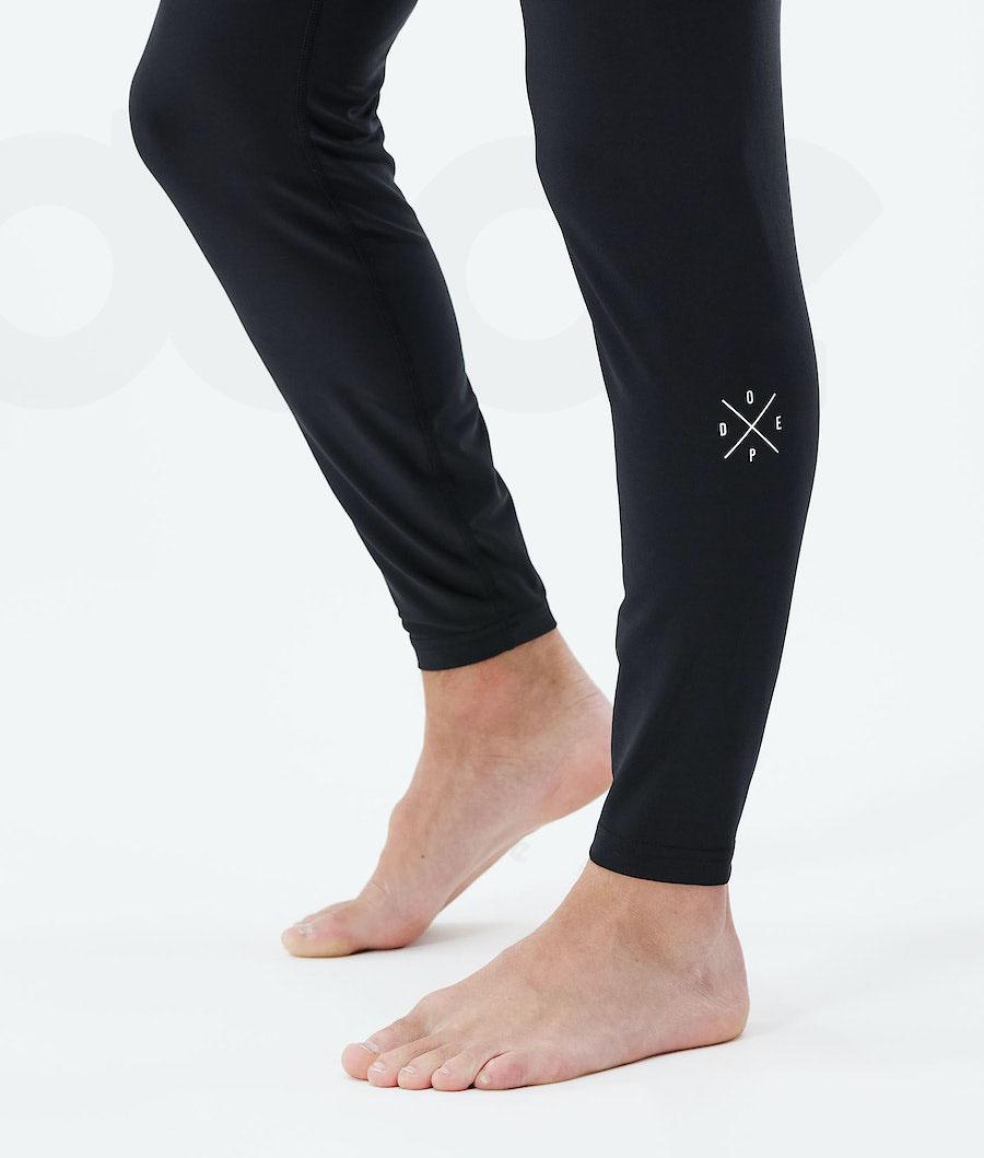Black Men's Dope Snuggle Base Layer Pants | NZ_D1889