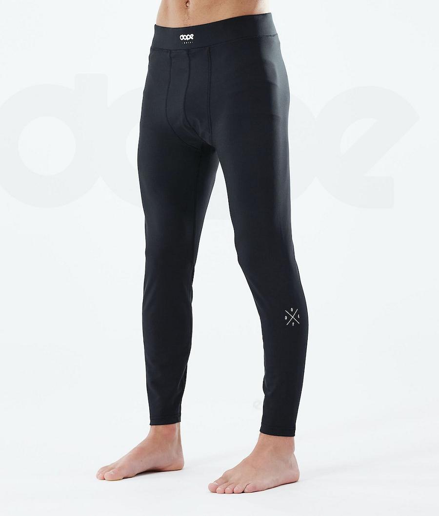 Black Men\'s Dope Snuggle Base Layer Pants | NZ_D1889