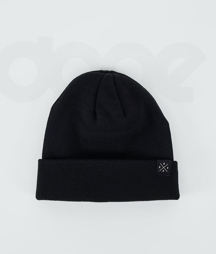 Black Men's Dope Solitude Beanies | NZ_D1347