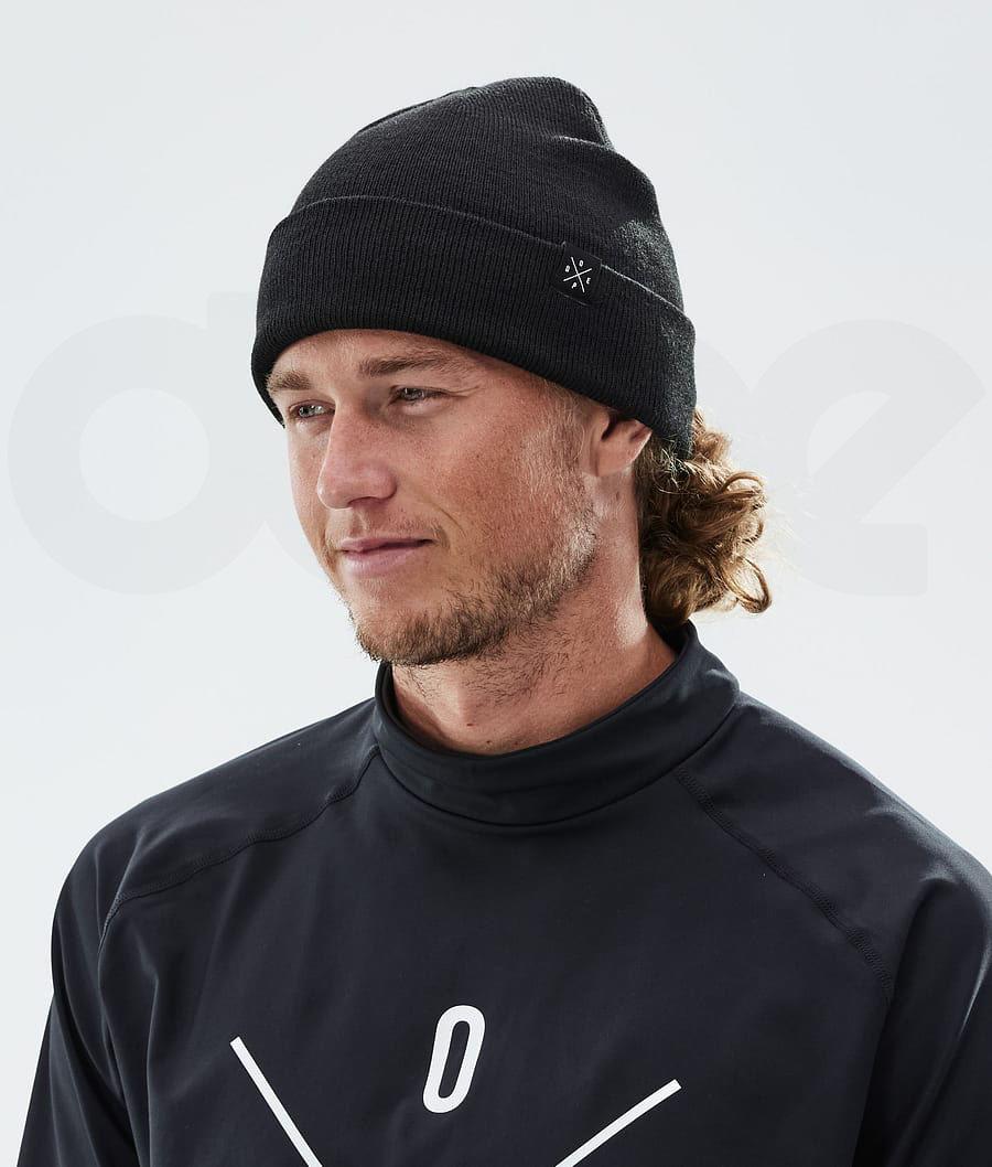 Black Men's Dope Solitude Beanies | NZ_D2028