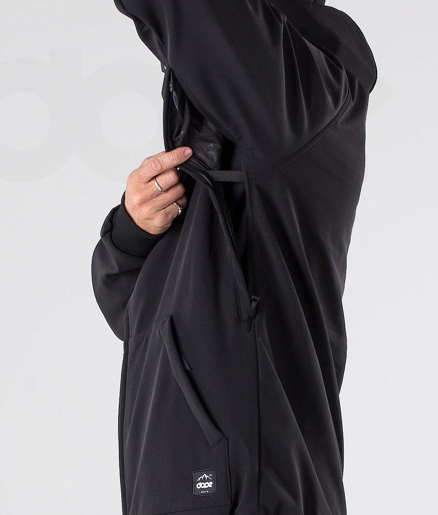Black Men's Dope Standard DO Snowboard Jackets | NZ_D1827