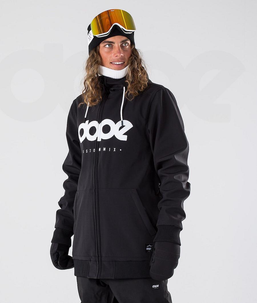 Black Men\'s Dope Standard DO Snowboard Jackets | NZ_D1827