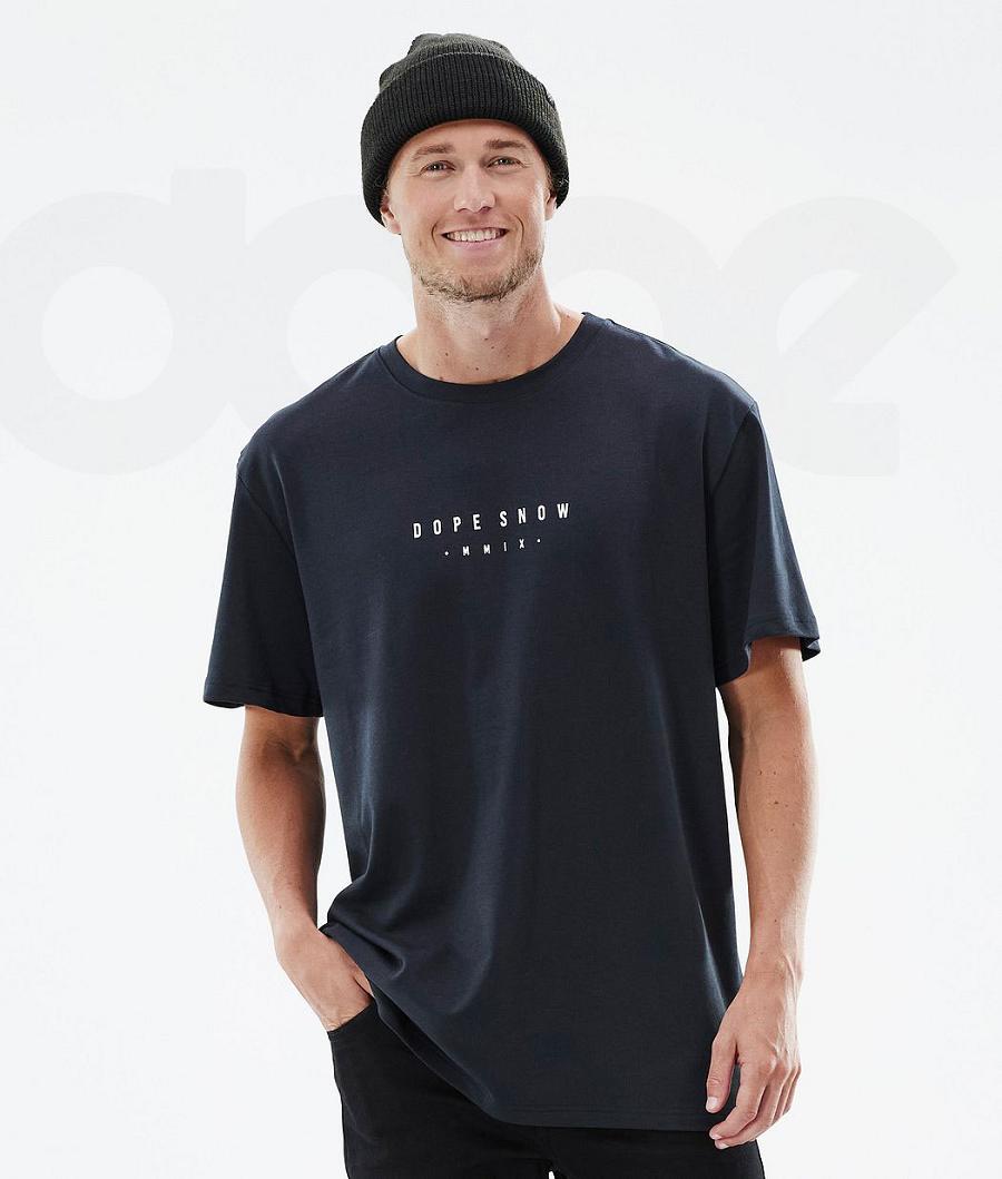 Black Men's Dope Standard T-shirts | NZ_D1191