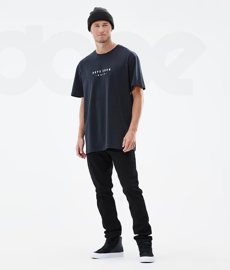 Black Men's Dope Standard T-shirts | NZ_D1191