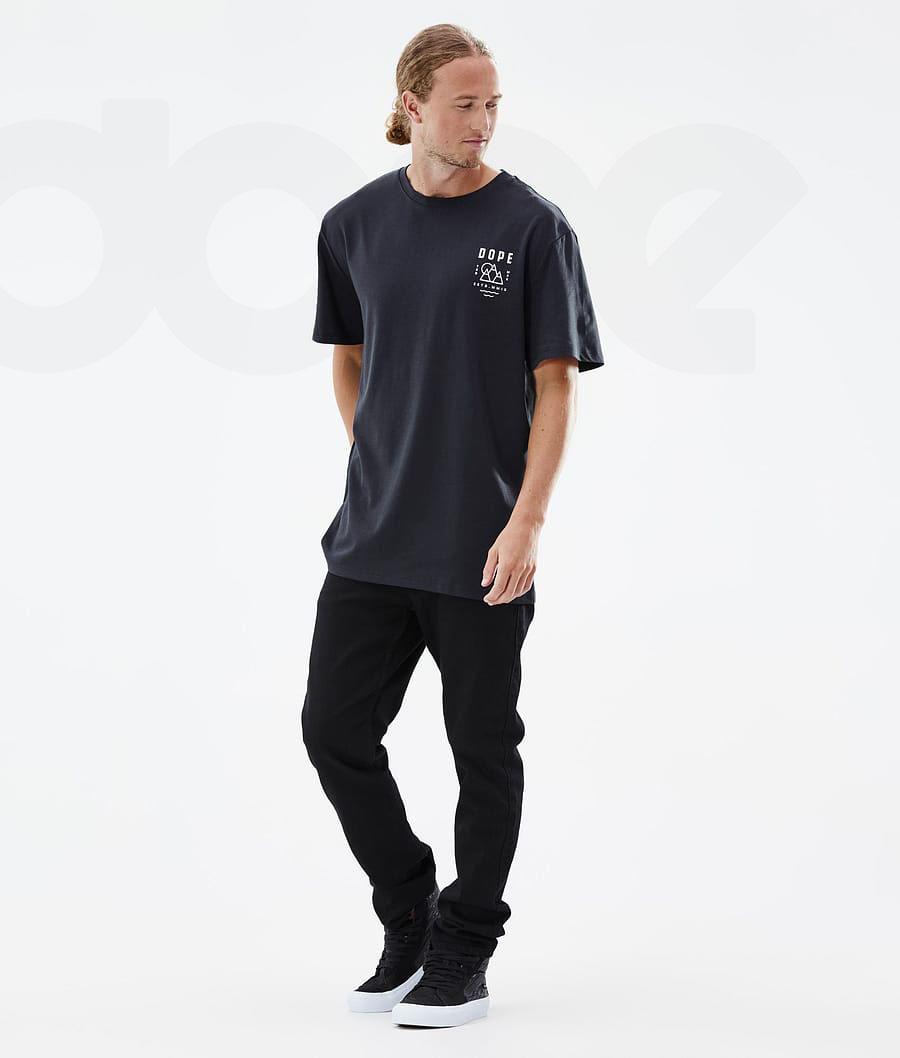 Black Men's Dope Standard T-shirts | NZ_D2174