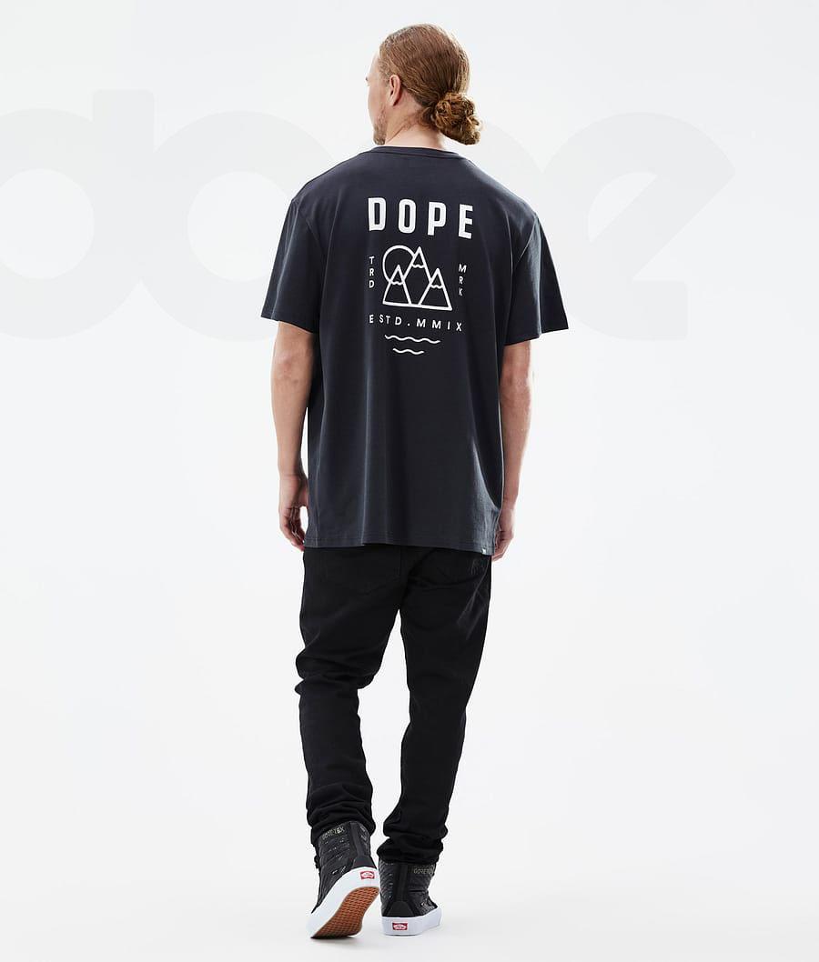 Black Men's Dope Standard T-shirts | NZ_D2174