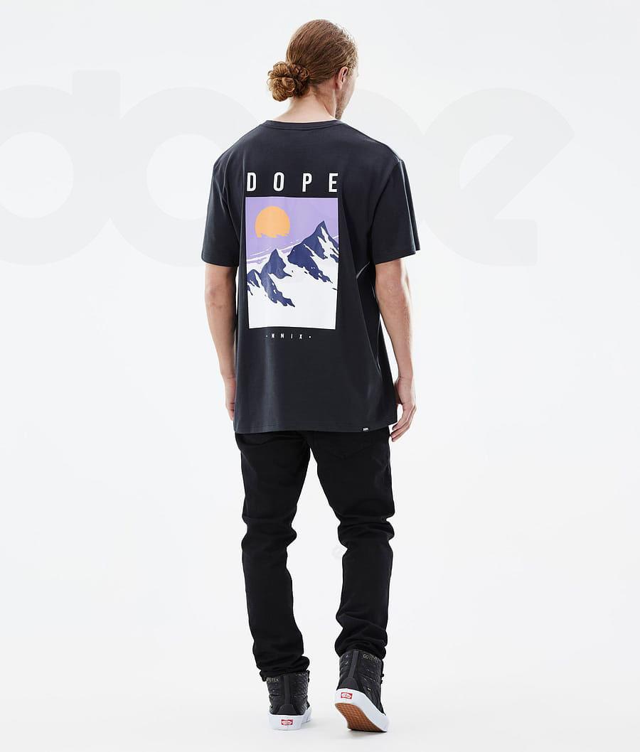 Black Men's Dope Standard T-shirts | NZ_D2373
