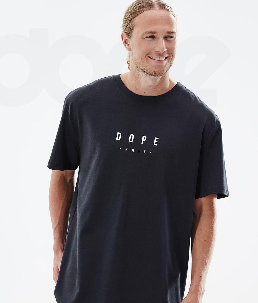 Black Men's Dope Standard T-shirts | NZ_D2373