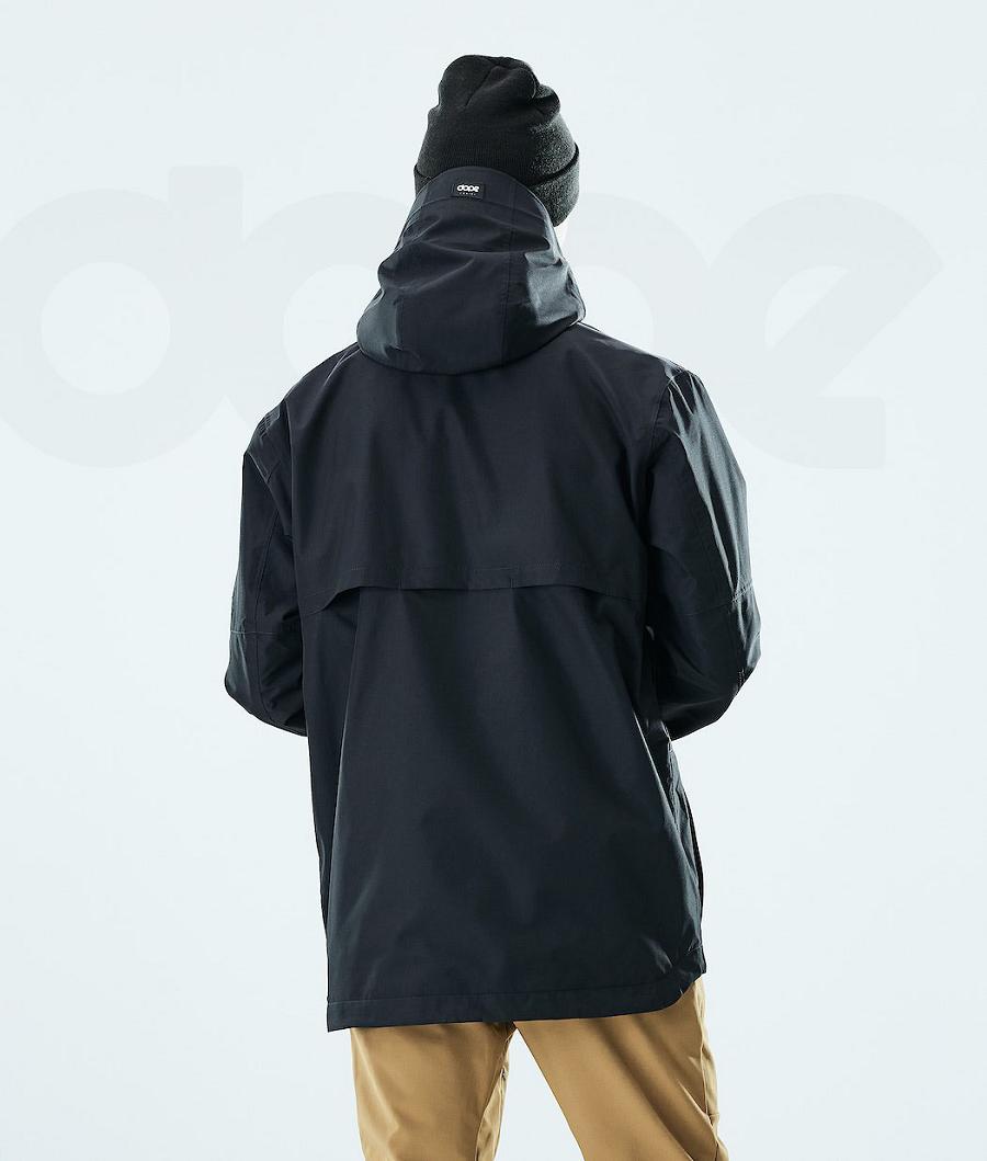 Black Men's Dope Trekker Outdoor Jackets | NZ_D2039