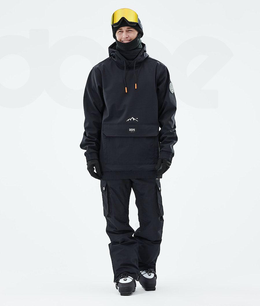 Black Men's Dope Wylie Ski Jackets | NZ_D2191