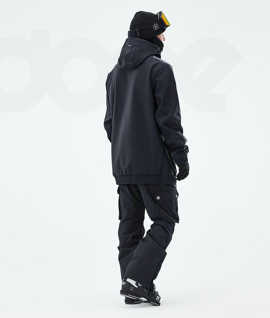 Black Men's Dope Wylie Ski Jackets | NZ_D2191