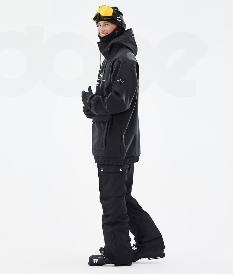 Black Men's Dope Wylie Ski Jackets | NZ_D2276