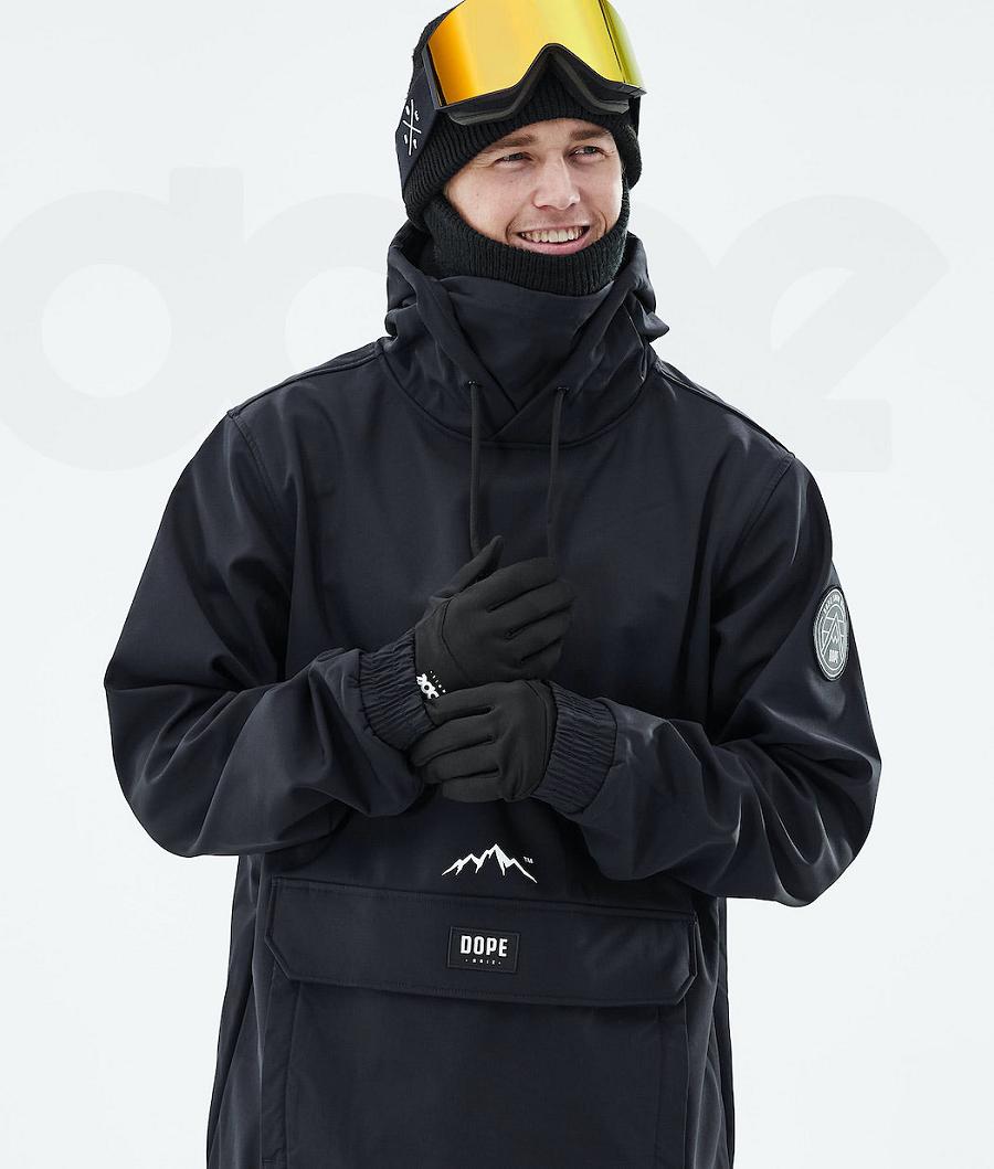 Black Men's Dope Wylie Snowboard Jackets | NZ_D1489