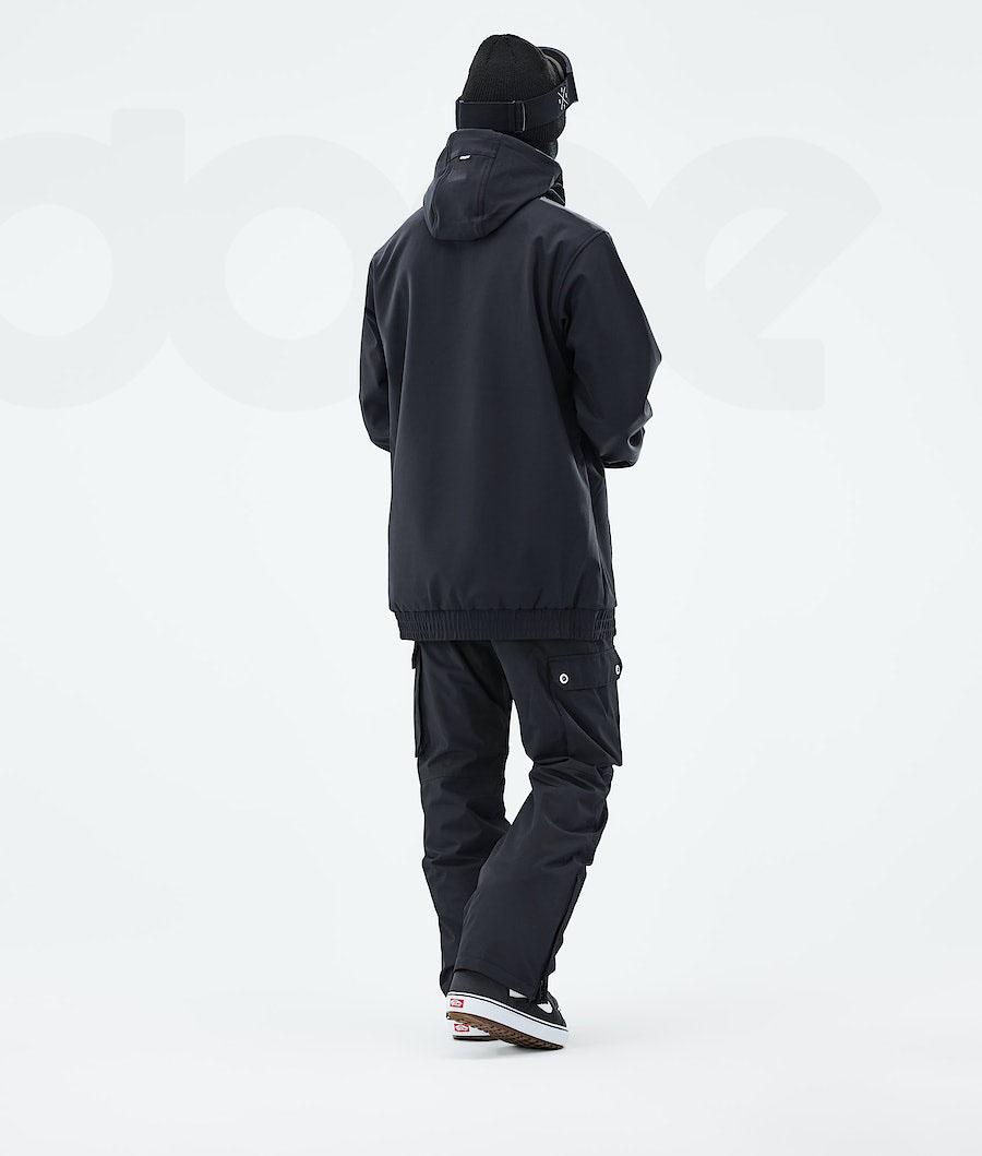 Black Men's Dope Wylie Snowboard Jackets | NZ_D1489