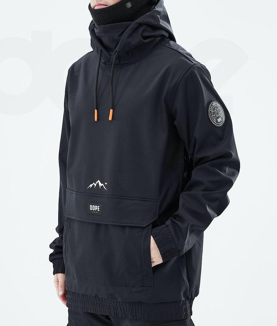 Black Men's Dope Wylie Snowboard Jackets | NZ_D1489
