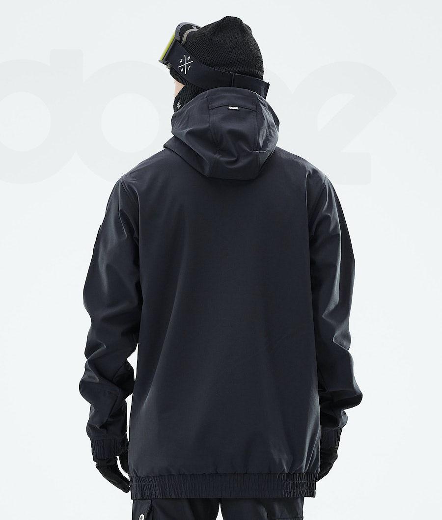 Black Men's Dope Wylie Snowboard Jackets | NZ_D1489