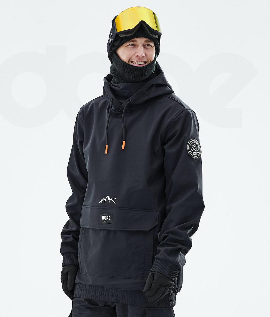 Black Men\'s Dope Wylie Snowboard Jackets | NZ_D1489