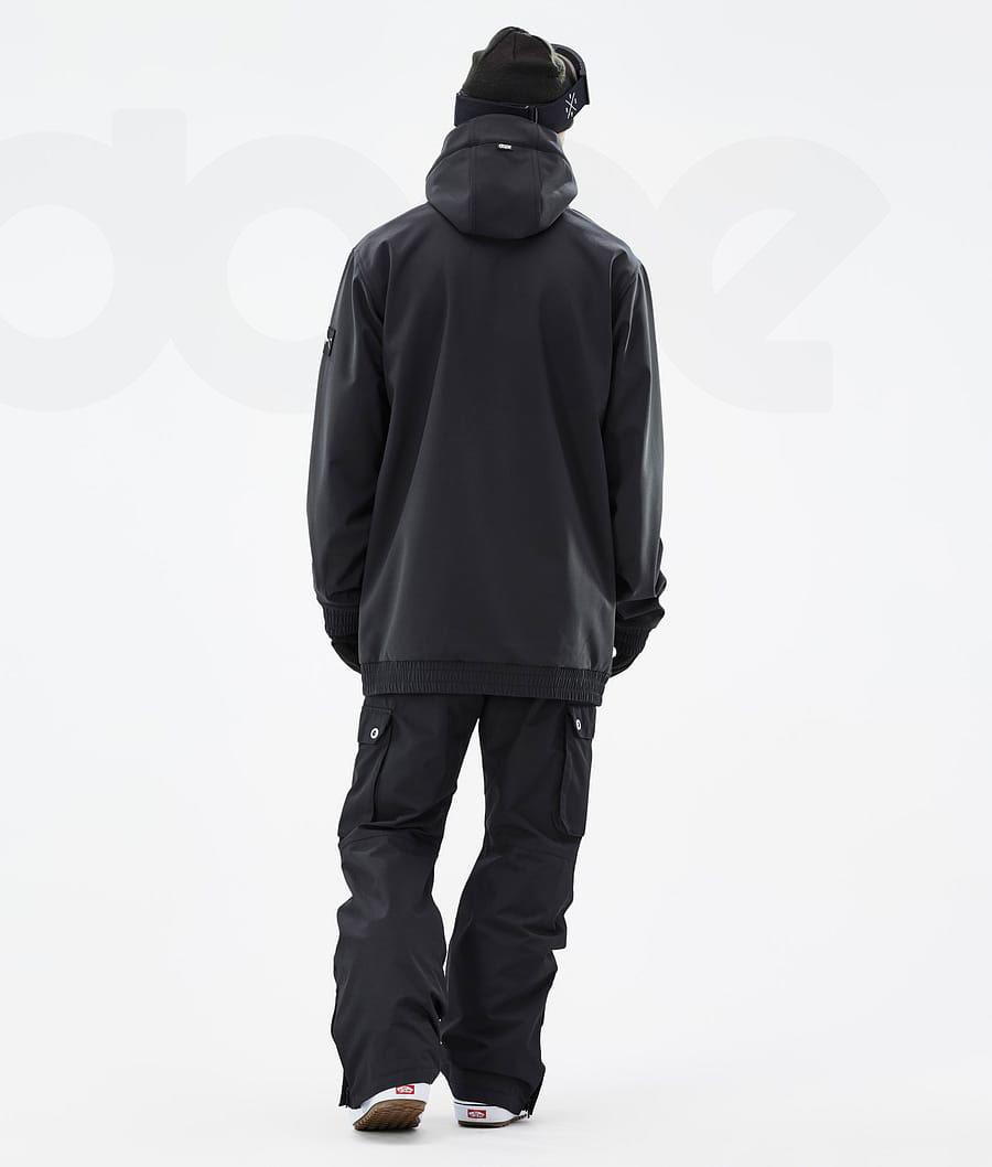 Black Men's Dope Wylie Snowboard Jackets | NZ_D1515