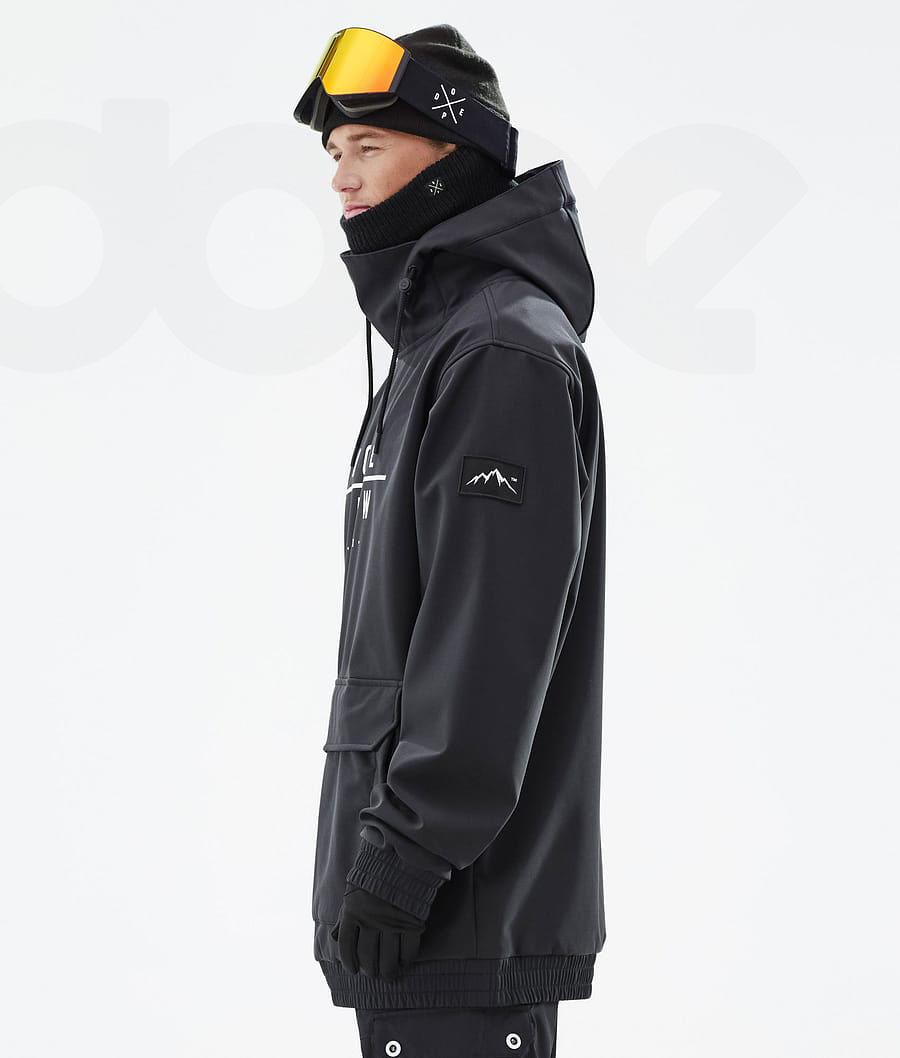 Black Men's Dope Wylie Snowboard Jackets | NZ_D1515