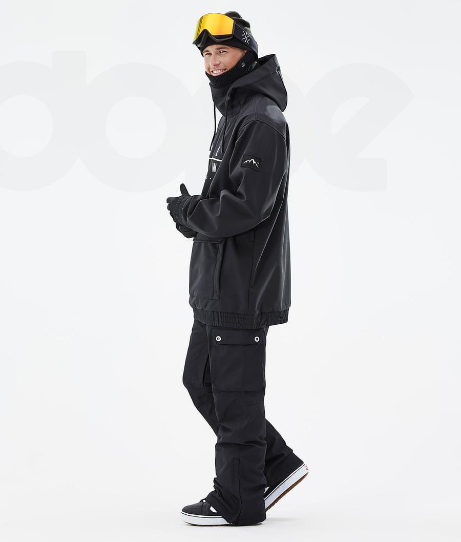 Black Men's Dope Wylie Snowboard Jackets | NZ_D1515