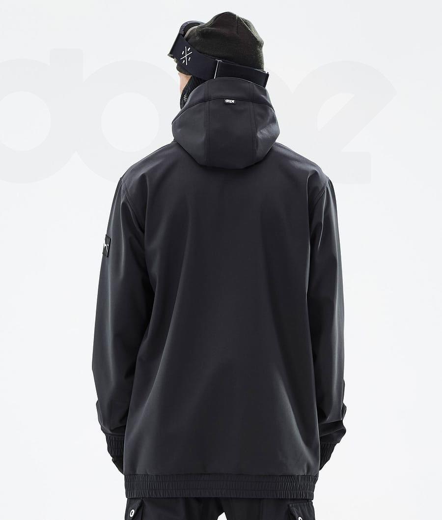 Black Men's Dope Wylie Snowboard Jackets | NZ_D1515
