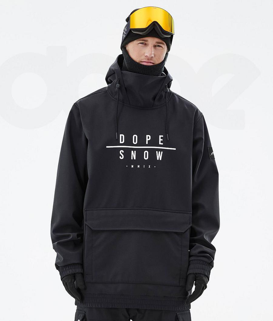 Black Men\'s Dope Wylie Snowboard Jackets | NZ_D1515