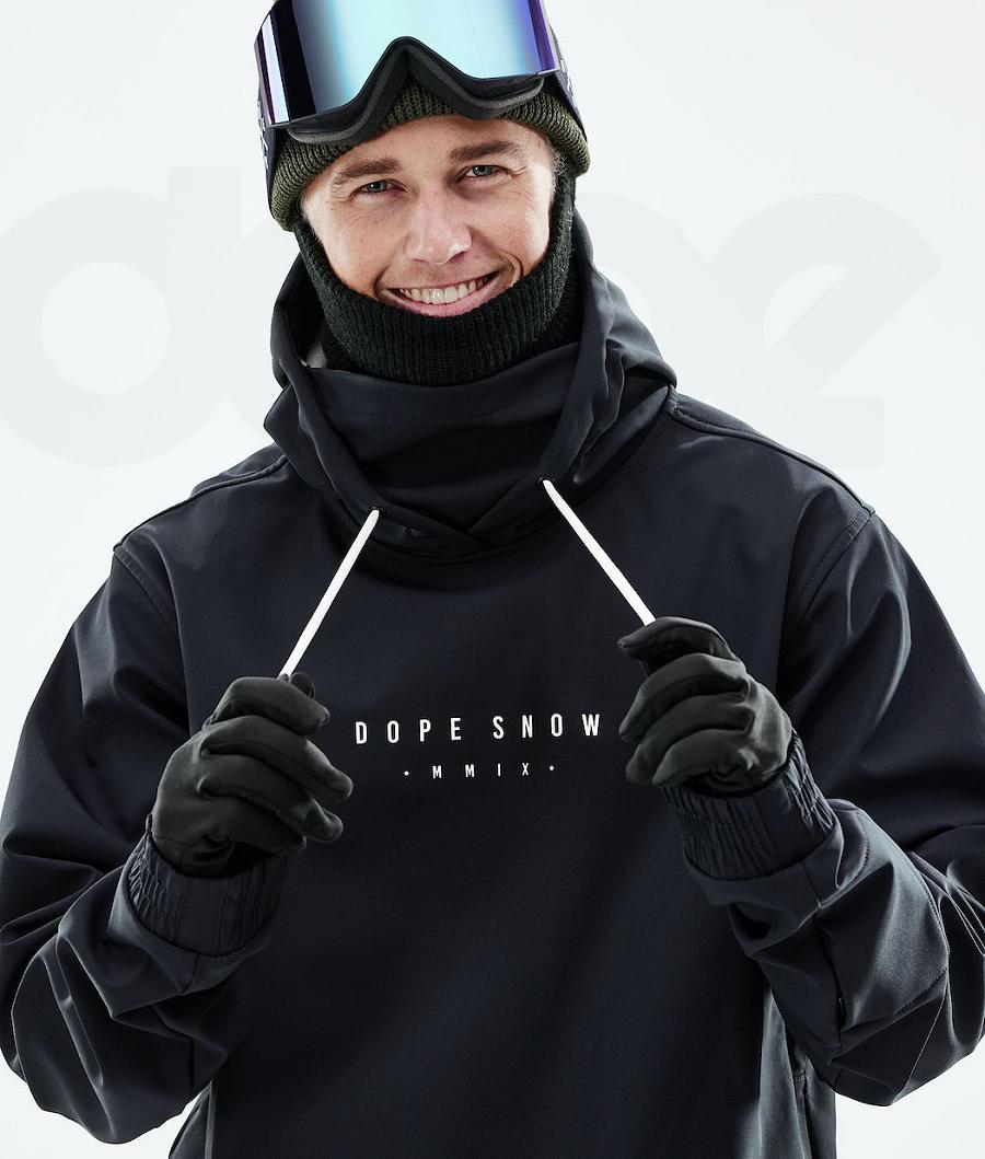 Black Men's Dope Yeti 2021 Snowboard Jackets | NZ_D1031