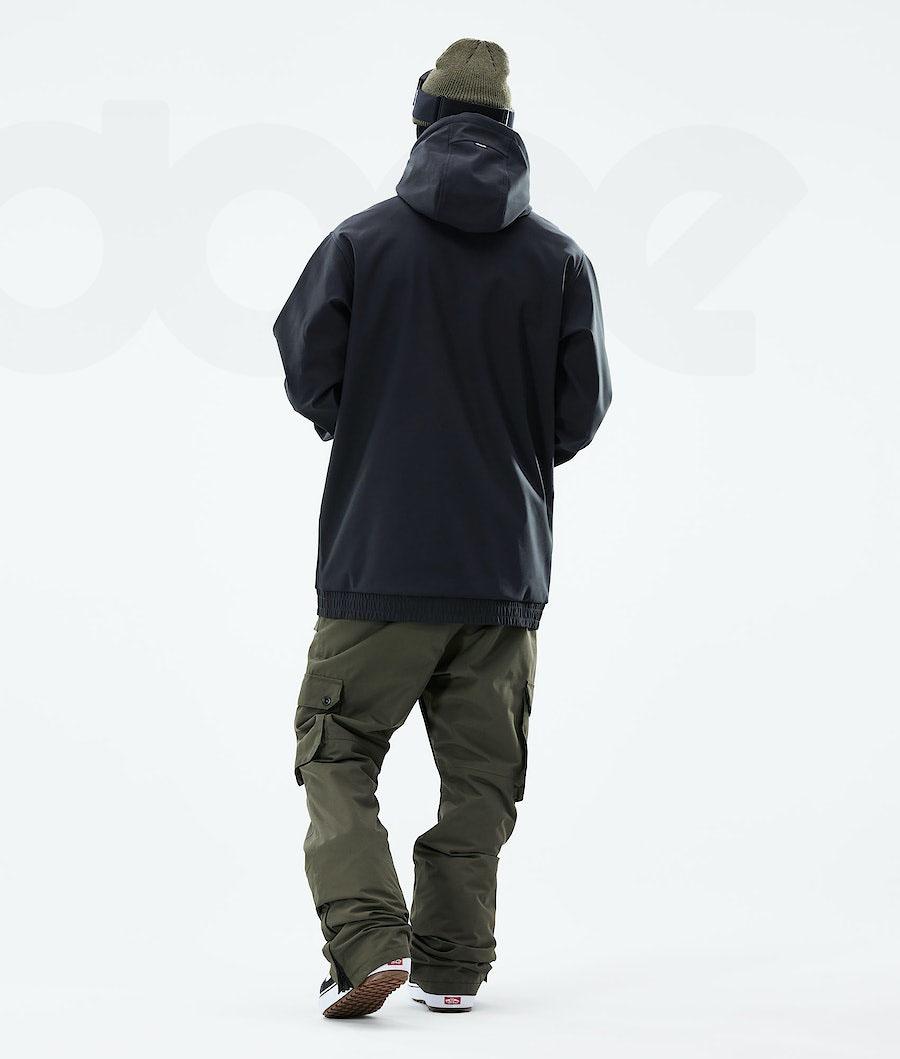 Black Men's Dope Yeti 2021 Snowboard Jackets | NZ_D1031