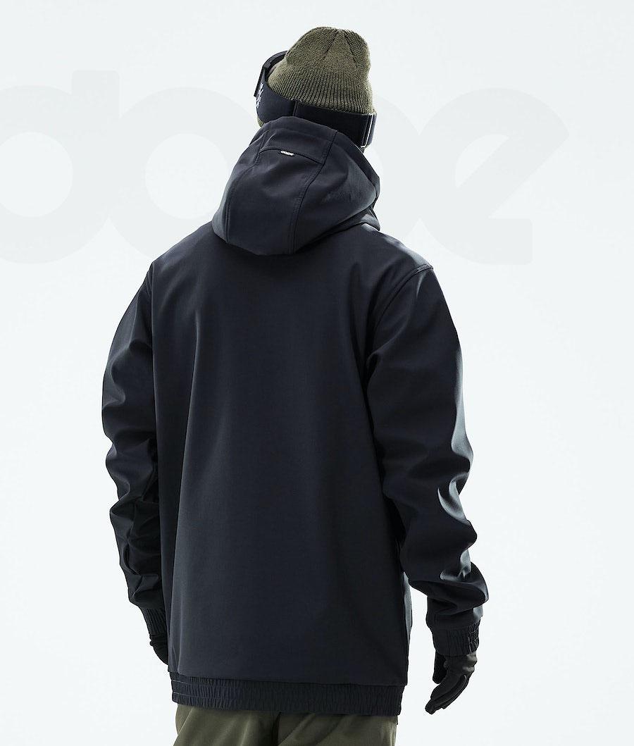 Black Men's Dope Yeti 2021 Snowboard Jackets | NZ_D1031
