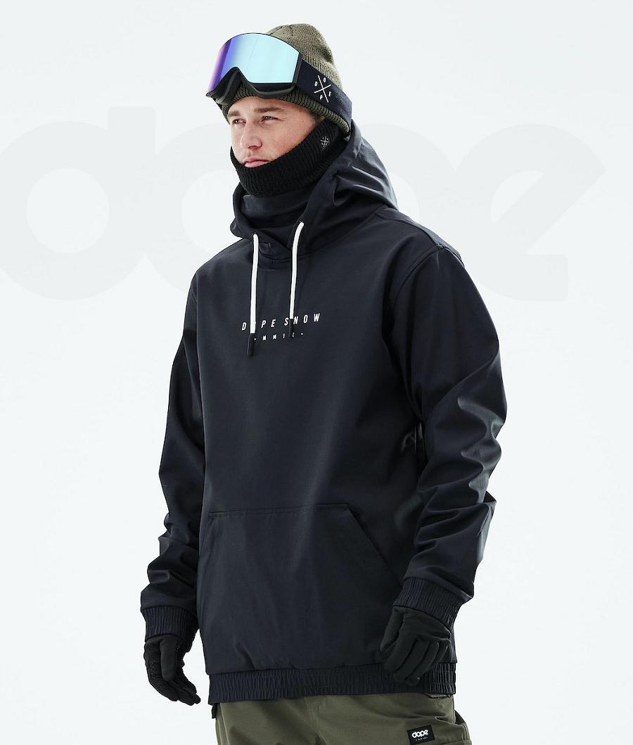 Black Men\'s Dope Yeti 2021 Snowboard Jackets | NZ_D1031