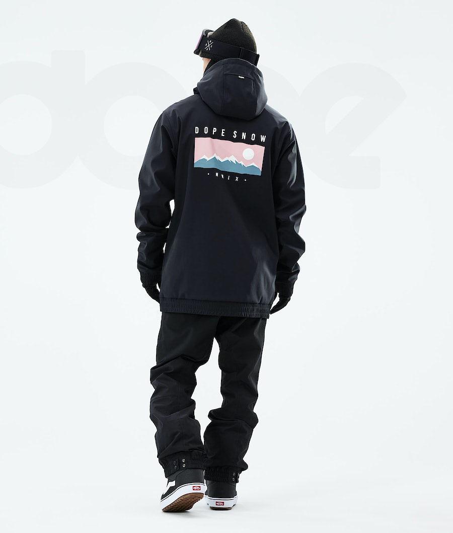 Black Men's Dope Yeti 2021 Snowboard Jackets | NZ_D1119