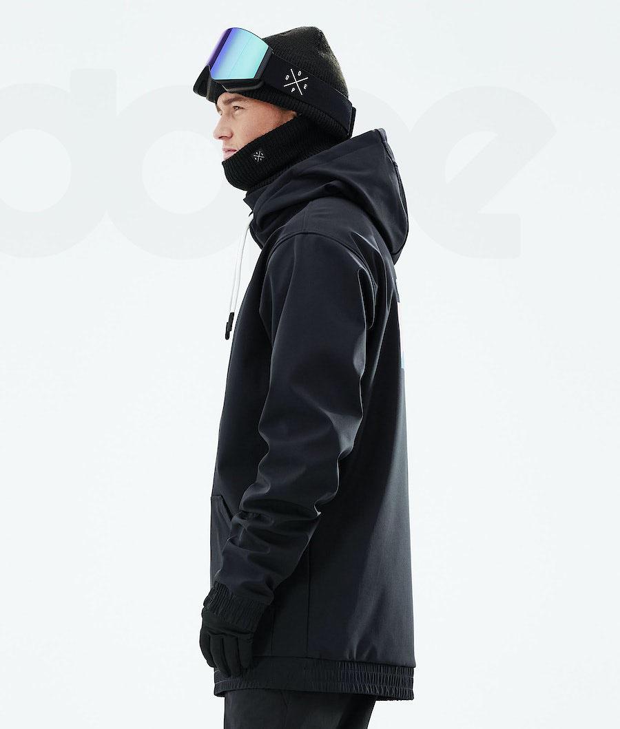 Black Men's Dope Yeti 2021 Snowboard Jackets | NZ_D1119
