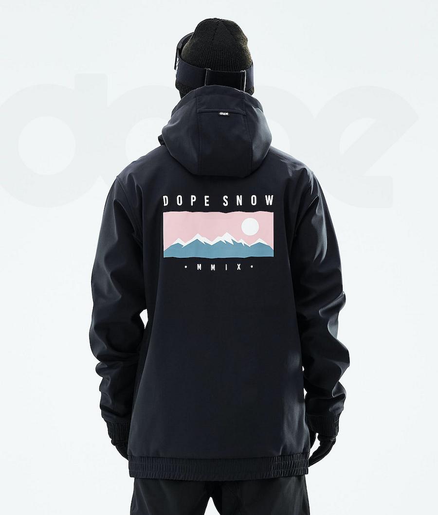 Black Men\'s Dope Yeti 2021 Snowboard Jackets | NZ_D1119