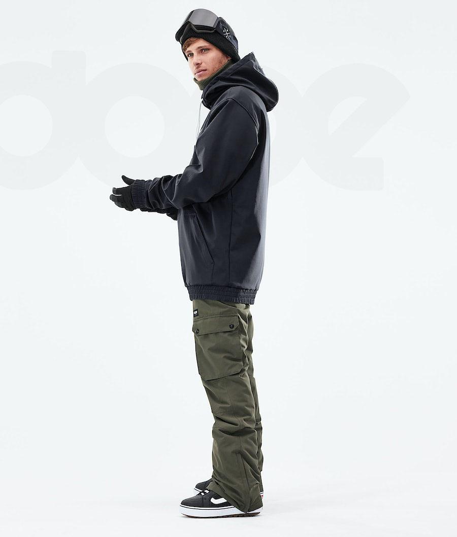 Black Men's Dope Yeti 2021 Snowboard Jackets | NZ_D1863