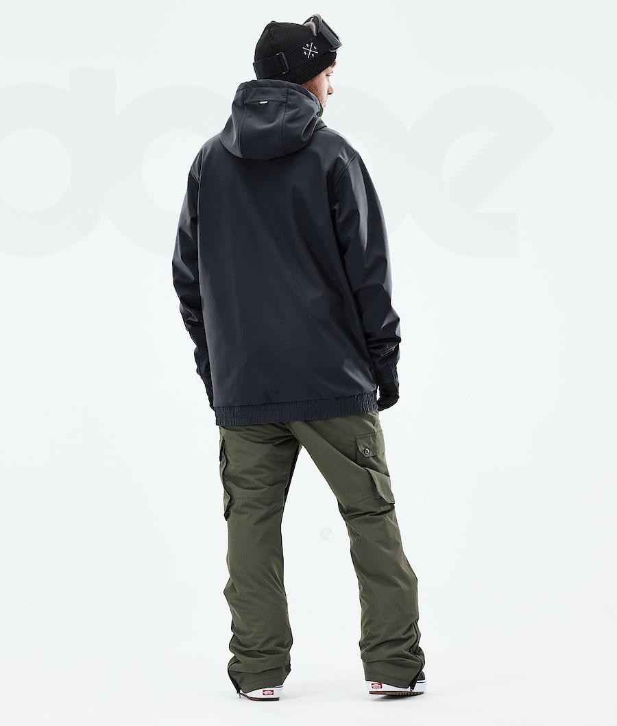 Black Men's Dope Yeti 2021 Snowboard Jackets | NZ_D1863