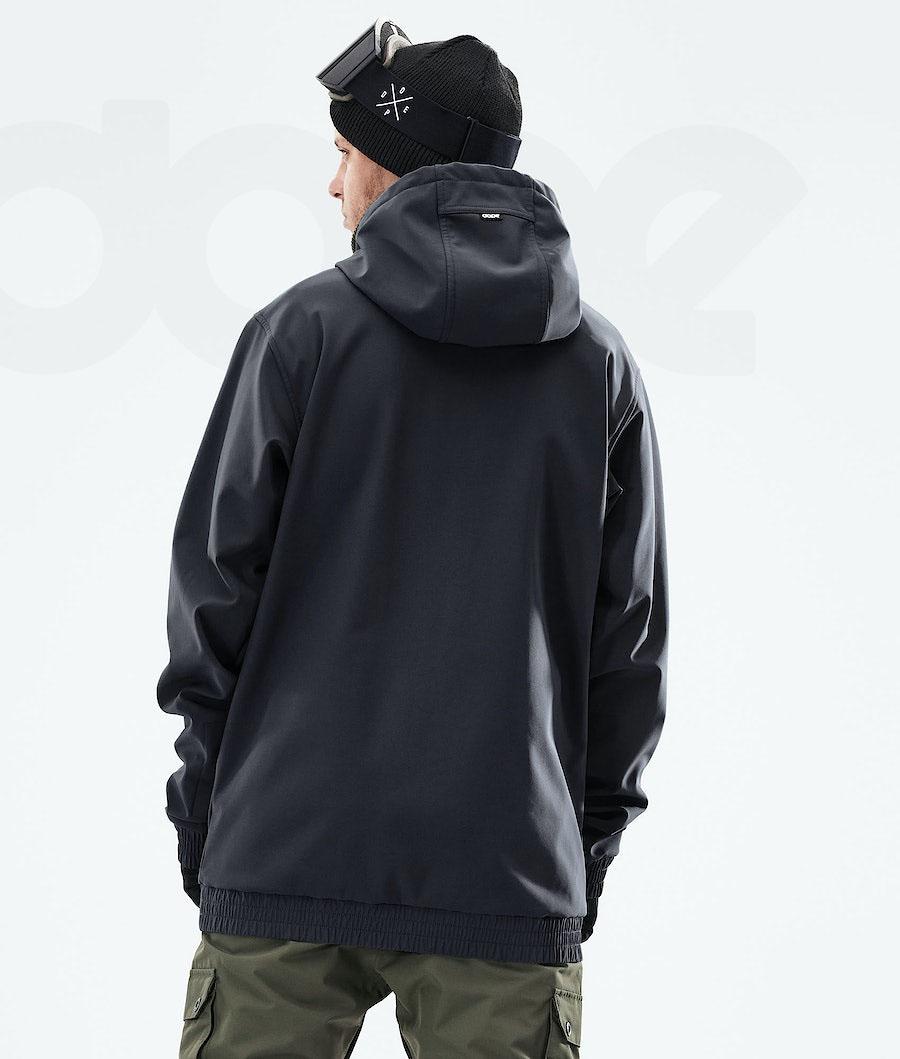 Black Men's Dope Yeti 2021 Snowboard Jackets | NZ_D1863