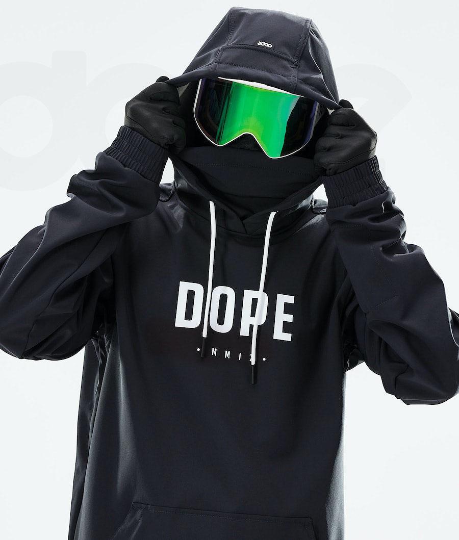 Black Men's Dope Yeti 2021 Snowboard Jackets | NZ_D1989