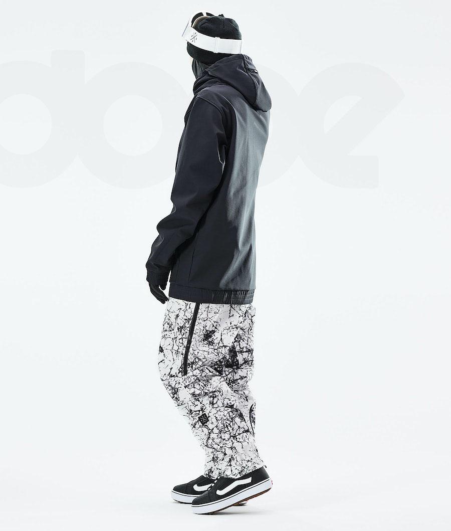Black Men's Dope Yeti 2021 Snowboard Jackets | NZ_D1989