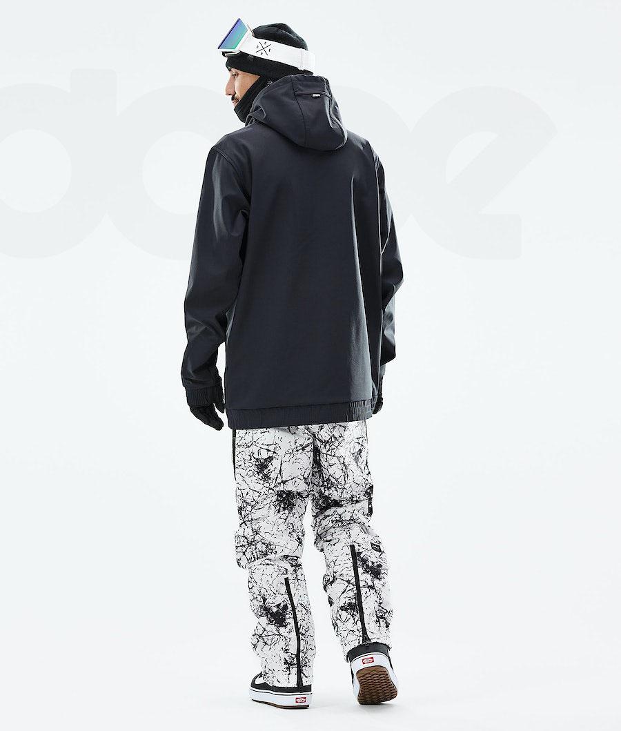 Black Men's Dope Yeti 2021 Snowboard Jackets | NZ_D1989