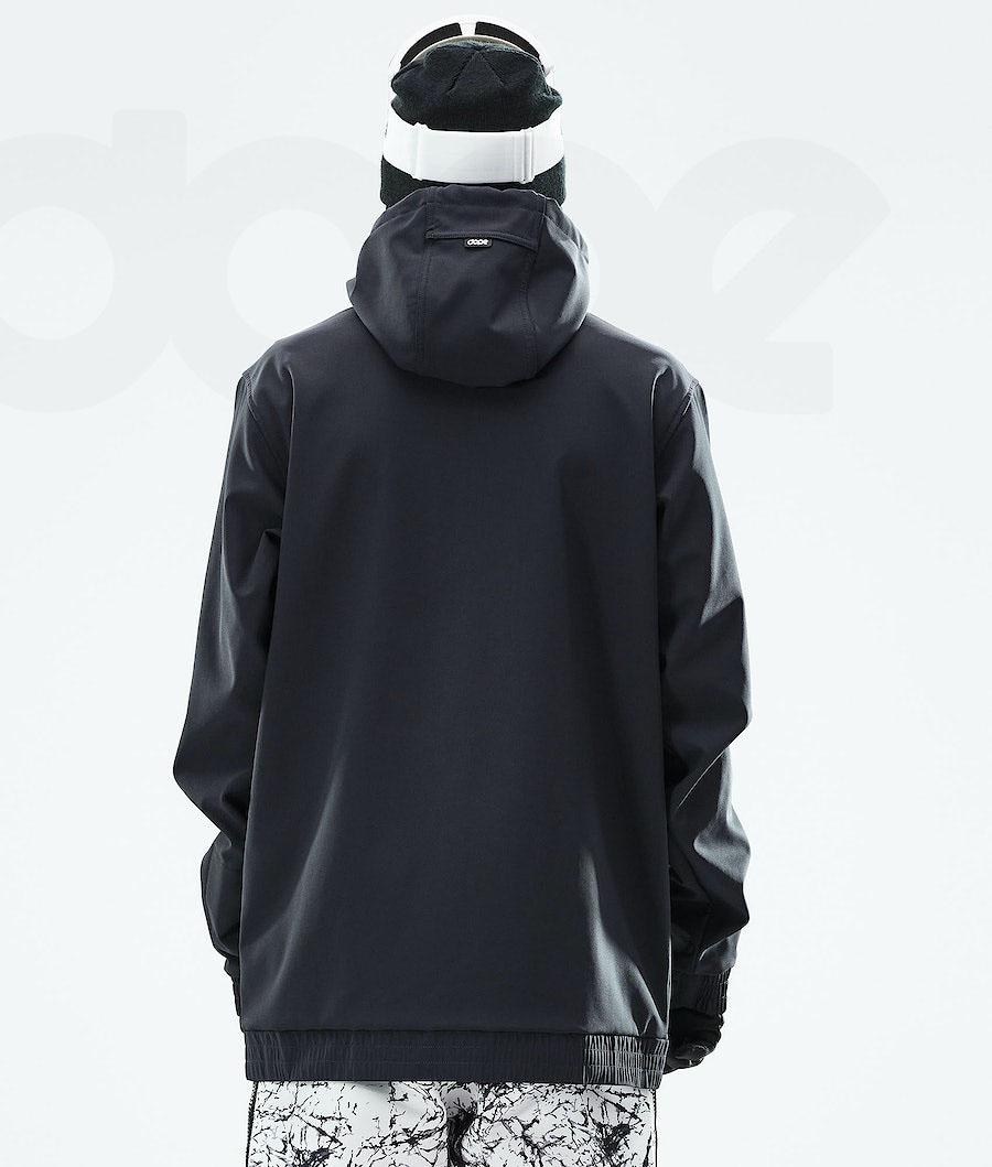Black Men's Dope Yeti 2021 Snowboard Jackets | NZ_D1989