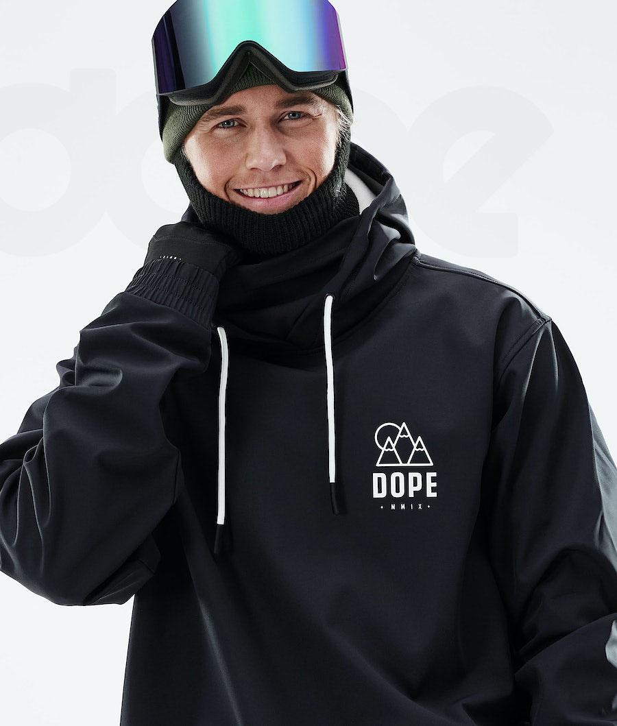 Black Men's Dope Yeti 2021 Snowboard Jackets | NZ_D2023