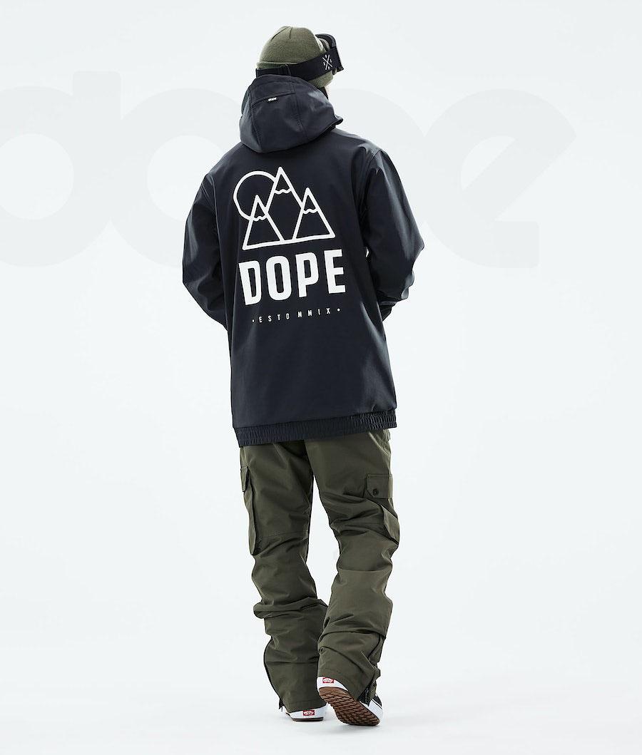 Black Men's Dope Yeti 2021 Snowboard Jackets | NZ_D2023