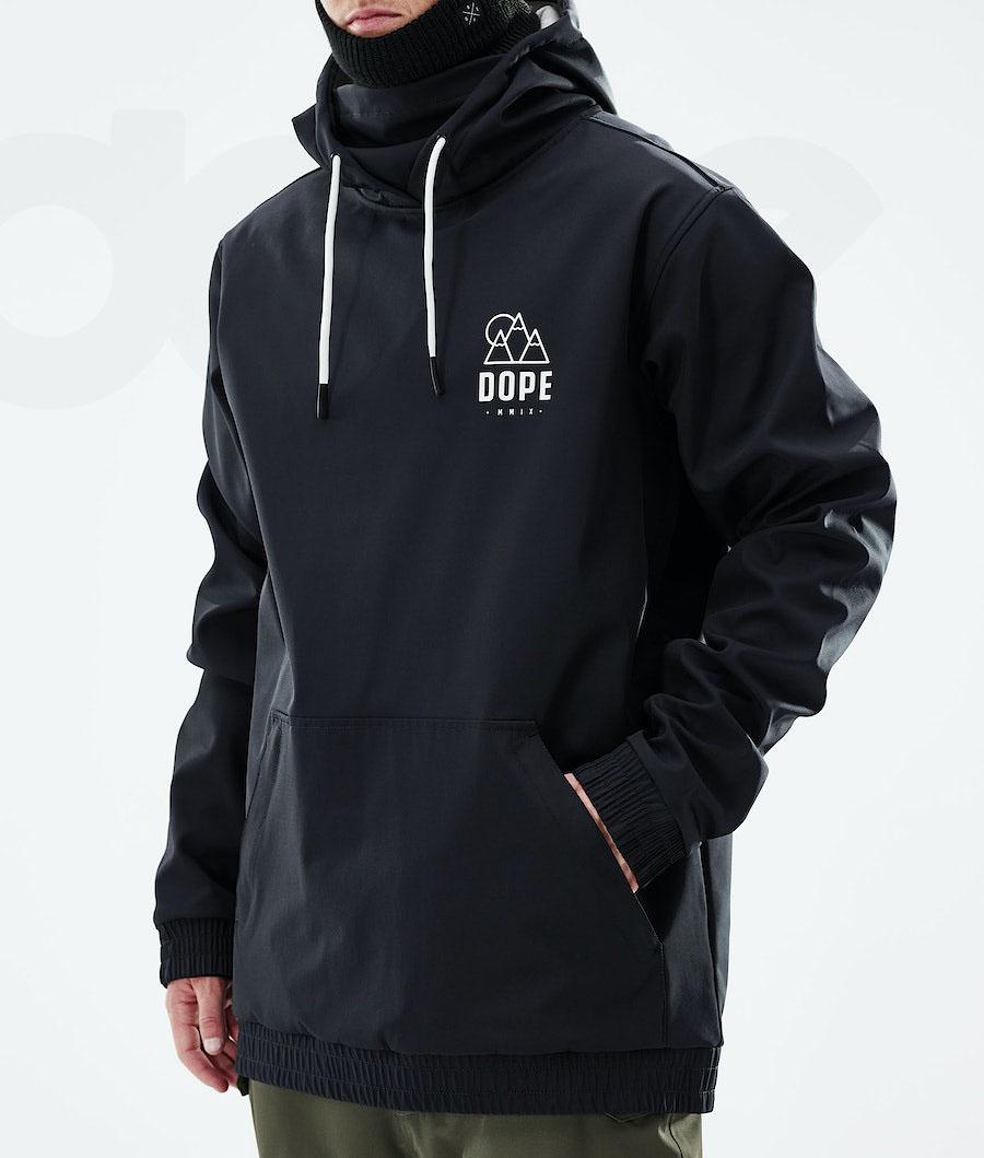 Black Men's Dope Yeti 2021 Snowboard Jackets | NZ_D2023