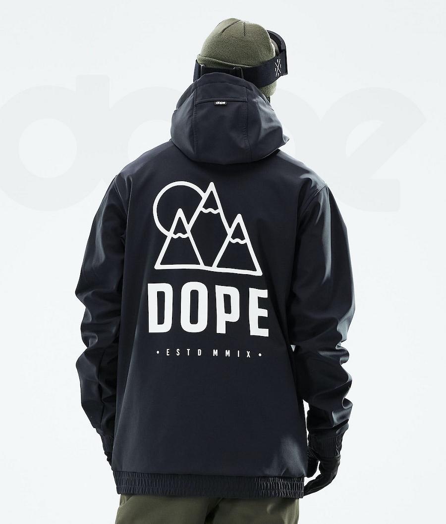 Black Men\'s Dope Yeti 2021 Snowboard Jackets | NZ_D2023
